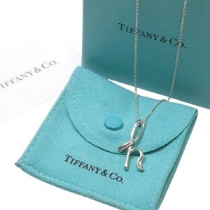 【SV925】 美品 ティファニー イニシャル ネックレス / レター H ペンダント エルサ ペレッティ シルバー SILVER 箱付 TIFFANY & Co◇J