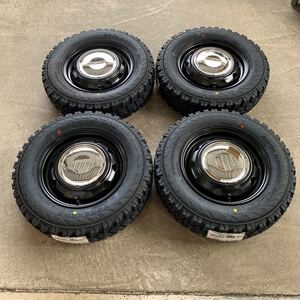 【ネオキャロ】新品ヨコハマ GEOLANDER M/T G003 145/80R12 80/78N ハイゼットキャリー サンバー N-VANエブリィ　ジオランダー　クローム