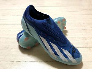 2023 アルビレックス新潟 秋山裕紀 選手支給 実使用 直筆サイン入り スパイク 6番 adidas X Crazyfast.1 非売品 /前橋育英高校