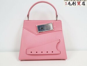 メゾン マルジェラ Maison Margiela スナッチト ハンドバッグ スモール S56WG0168 P4745 ピンク 未使用 2WAYバッグ