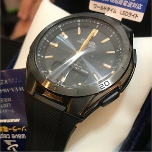 【カシオ】 ウェーブセプター 新品 腕時計 ブラック WVA-M640B-1A2JF 電波ソーラー 未使用品 メンズ 男性 CASIO