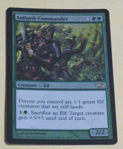 FOIL★待ち伏せ司令官/Ambush Commander☆デュエルデッキ：エルフvsゴブリン