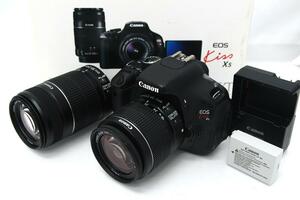 訳有品｜キヤノン EOS Kiss X5 ダブルズームキット CA01-M2220-3U6-ψ