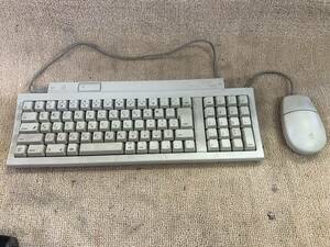 K-1878 ★Apple KeyboardⅡ M0487 Desktop Bus MouseⅡ M2706 キーボード マウス のセット 動作未確認