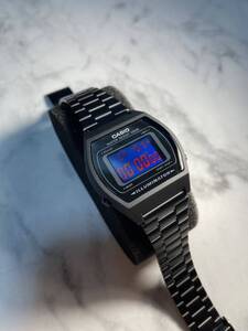 ★海外モデル★新品【送料無料】 CASIO B640 ブラックエナジーカラー チープカシオ 残照機能付きバックライト G-SHOCK好きにも！！