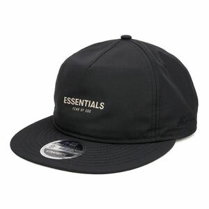 【新品】FOG ESSENTIALS フィアオブゴッド エッセンシャルズ NEW ERA RC 9FIFTY LOGO CAP 黒 ブラック ニューエラ コラボ ロゴ キャップ