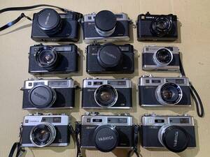 【12個】ヤシカ YASHICA ELECTRO 35 GT/GS/GSN/GX/CC/MC/大量 カメラ 動作未確認 まとめて ジャンク セット まとめ (275)