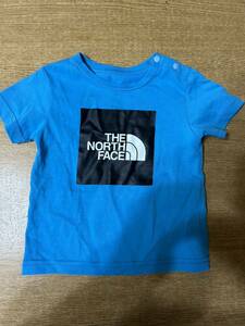 THE NORTH FACE ノースフェイス ザノースフェイス Tシャツロゴ 青　80
