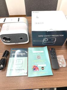 ★K90845:Jimveo MINI VIDEO PROJECTOR ミニビデオプロジェクター 持ち運び可 ※ACアダプターなし 動作未確認品 ジャンク扱い 中古