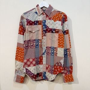 POLO Ralph Lauren Patchwork Western Shirt ポロラルフローレン パッチワーク ウエスタン シャツ マルチ 総柄 クレイジー サンプル品 4