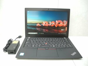 ☆1円スタート☆第8世代☆高解像度☆Lenovo☆Thinkpad☆X280 20KE-S0PC00/Core i5 1.70GHz/8GB/SSD256GB/無線/カメラ/Office/DtoD領域☆