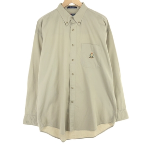 古着 90年代 ラルフローレン Ralph Lauren CHAPS チャップス 長袖 ボタンダウンシャツ メンズL ヴィンテージ /eaa445804