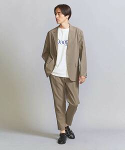 2023 セットアップ BEAUTY&YOUTH UNITED ARROWS スーツ ベージュ サイズ L ジャケット 無地 ユナイテッドアローズ 12221991714 12141998764