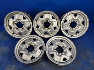 【個人宅配不可】中古 スズキ ジムニー JB23W 16x5J 5H 139.7 16インチ 純正 スチールホイール 5本セット (棚7295-1-702)