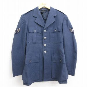 S/古着 長袖 ビンテージ ミリタリー ジャケット 将校服 メンズ 50s ウール 紺 ネイビー 22nov02 中古 アウター フライト