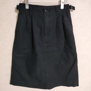 MHL. 22SS 595-2232504 JAPANESE DENSE COTTON SKIRT サイズ2 スカート ブラック エムエイチエル 3-0901G 221676