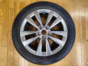 LEXUS LS460 純正 スペアタイヤ 18×7.5J+32 PCD120 5穴 ハブ径約60 ブリヂストン TURANZA ER33 約7分山 1本 　　　　2306595　2J4-4　友