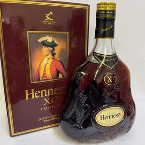 ALC444-SK10-1145 未開栓 Hennessy ヘネシー X.O クリアボトル 金キャップ ブランデー コニャック 700ml 40% 箱付き