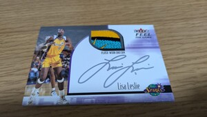 WNBA オリンピック金メダル4度獲得 Lisa Leslie　ゲーム実使用ユニホーム（パッチ）入りカード