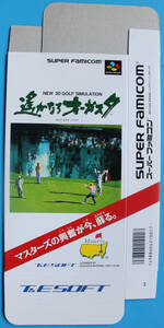 SFPM037 ＜貴重＞　スーパーファミコン 遥かなるオーガスタ 外箱のみ 新品 未組立・未使用 