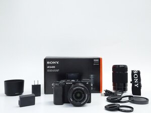 ●○【総シャッター数5300回以下】SONY α6400 ILCE-6400 ダブルズームレンズキット ミラーレス 一眼カメラ ソニー○●026441001m○●