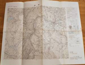 昭和48年国土地理院寄居地図　秩父鉄道八高線東武東上線等路線一部・深谷市秩父市神泉村神川村吉田町一部・正竜寺善導寺等　埼玉県地図資料