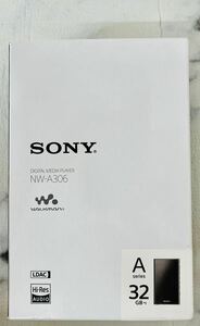 9-7 【超美品】 SONY WALKMAN デジタルメディアプレーヤー NW-A306 ブラック 32G SD(2T)入り