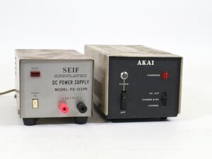 SEIF POWER SUPPLY PS-123PR / AKAI VOLTAGE SELECTOR / セット / 電気 / デコデコ / 赤井電機 / 現状品