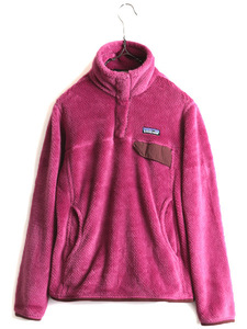 希少サイズ S ■ 12年製 パタゴニア リツール スナップT プルオーバー ジャケット ( レディース ) 古着 Patagonia フリース ボア ブルゾン