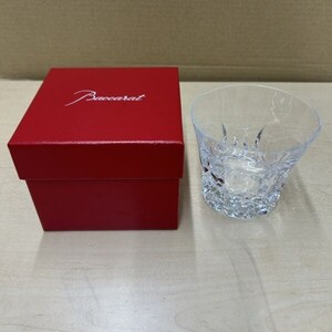 Z439-NG8-214【美品】 Baccarat バカラ エクラ ロックグラス 90th Anniv クリスタルガラス 2023 縦約8.5㎝/横約9.3㎝ 箱付き