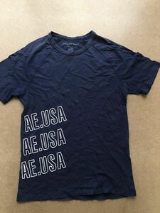 American Eagle アメリカンイーグル Tシャツ 紺色 XSサイズ AE.USA文字