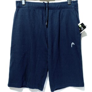 特価/未使用【サイズ=L】HEAD/ヘッド/メンズ/ワッフル生地/ハーフパンツ/胴囲=84~94cm/navy③