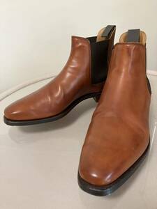 【美品】クロケット&ジョーンズ サイドゴアブーツ チェルシー サイズ8E CROCKETT&JONES CHELSEA ラスト238 プレーントゥ