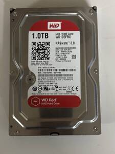 WD RED(NAS）用　1TB HDD 　ＷＤ10EFRX 3.5インチ SATA シリアルナンバー WCC4J2JXRU6A