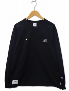 WTAPS×Champion ダブルタップス×チャンピオン 2022AW ACADEMY LS クルーネック 刺繍 ロングスリーブ Tシャツ カットソー ロンT L