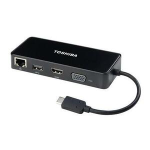 TOSHIBA 東芝 USB-C インターフェースハブ Type-C HDMI D-sub VGA 軽量 ポート拡張アダプター PA5272U-1PRP