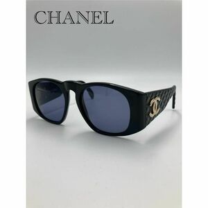 CHANEL ココマーク　マトラッセ　サングラス　ブラック