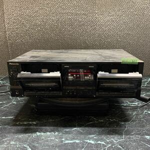 MYM11-460 激安 Panasonic RS-TR555 STEREO DOUBLE CASSETTE DECK 通電OK 中古現状品 ※3回再出品で処分