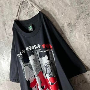 【USA製】akira　tシャツ　金田VS鉄雄　両面デカロゴプリント　黒　XL　アキラ　ブラック　ビッグロゴプリント　アメリカ製