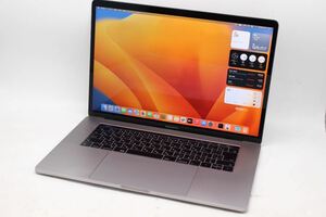 中古 2K 15.4型 Apple MacBook Pro A1707 Mid-2017 グレー macOS 13 Ventura 七世代 i7-7920HQ 16GB NVMe 1TB-SSD Radeon Pro 560 管:1622h