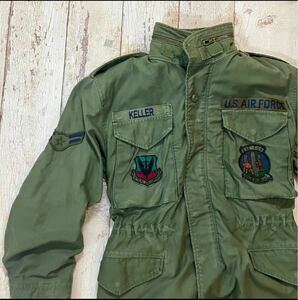 80s〜 M65 フィールドジャケット　3rd XSサイズ OG-107 ミリタリージャケット ワッペンU.S.AIRFORCE