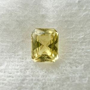 イエロートルマリン ルース 0.51ct スクエアカット