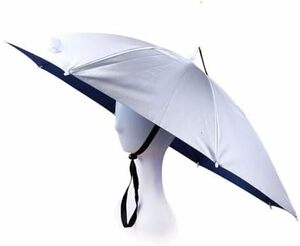 OMUKYかさぼうし 折りたたみ かぶる傘 uvカット レジャーハット 釣り傘 日傘 アンブレラハット 紫外線対策 両手解放可 折