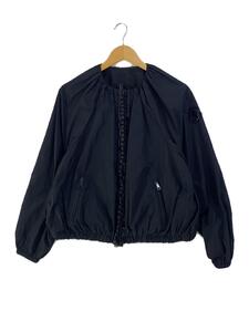 MONCLER◆Theviec Bomber Jacket/ジャケット/0/ビーズ付き/BLK/ノーカラー/リボン/