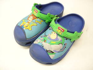 crocs/クロックス■J2(20.0cm)■ウッディ&バズ・ライトイヤー カスタム クロッグ キッズ サンダル シューズ■青/緑■#20513MK166_22