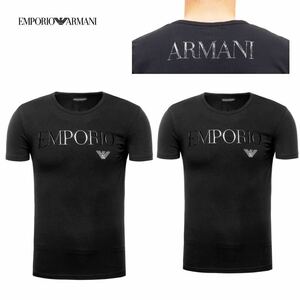 エンポリオアルマーニ　2枚セット　Tシャツ　インナーTシャツ　アルマーニ　Lサイズ　EMPORIO ARMANI ベーシックモデル　黒　Vネック