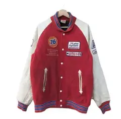 76 スタジャン赤Varsity jacket 76 lubricants