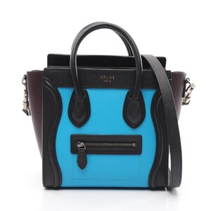 セリーヌ ラゲージ ナノショッパー ブランドオフ CELINE レザー ハンドバッグ レザー 中古 レディース