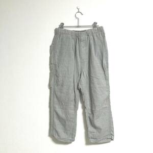 定価26040円◆nonnative◆アンクルカット ワイドルーズ パンツ グレー 1 ノンネイティブ イージーパンツ ワイドパンツ 9分丈パンツ