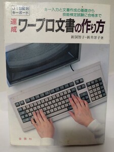 ワープロ文書の作り方　jis配列キーボード　金園社